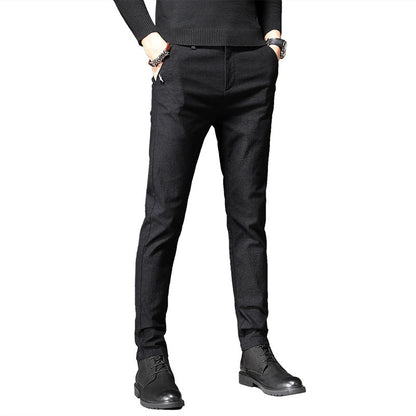 Slim Fit Herren-Jeans – Elastische Bleistift-Hose mit schmalem Schnitt für junge Männer