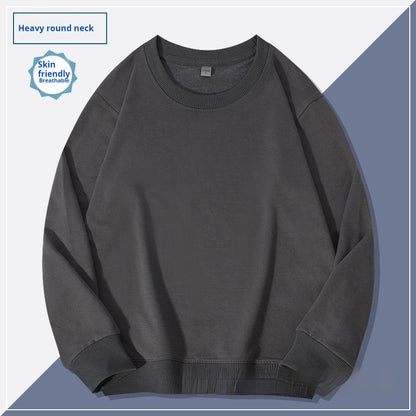 Schlichter Herren Hoodie mit Rundhalsausschnitt