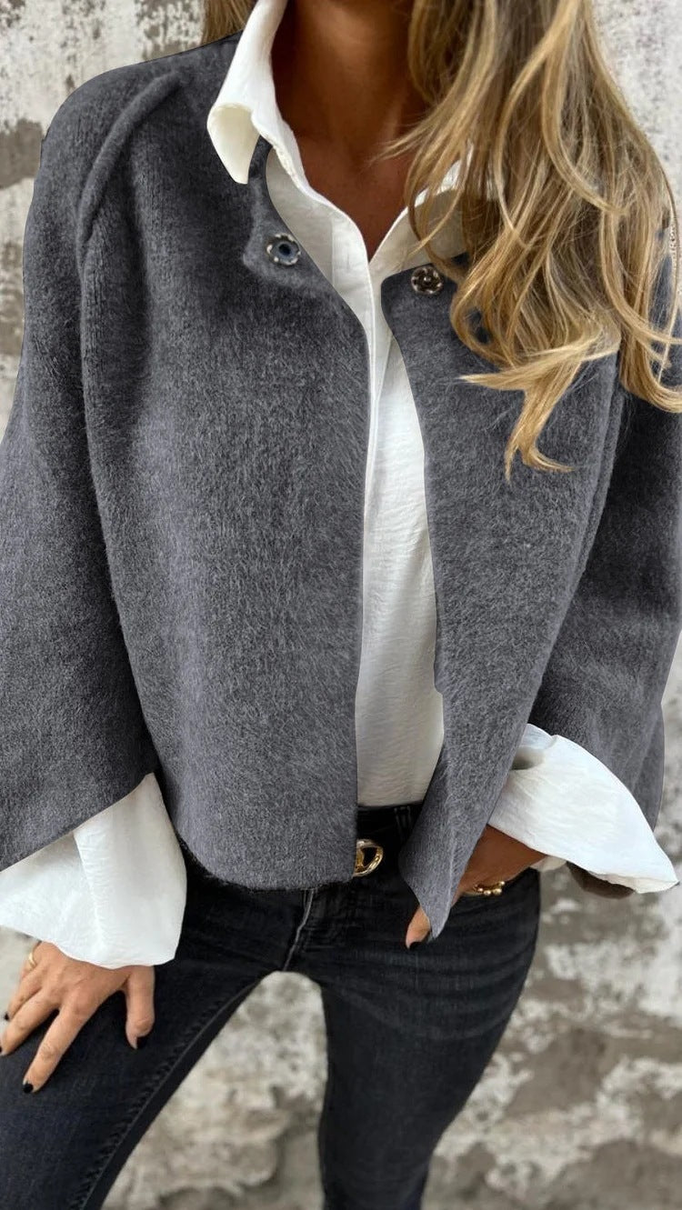 Cashmere-Look Batwing-Cardigan