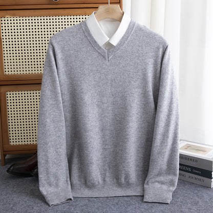 Halbhoher Herren-Strickpullover aus Wollmischung – Warm, elegant & zeitlos
