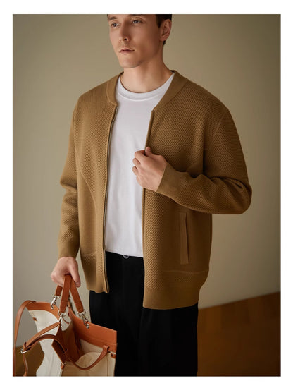 Herren Strick-Cardigan mit Wollanteil – Lässig, warm & stylisch für Herbst und Winter