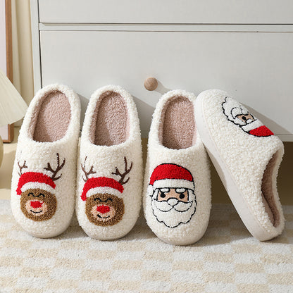 Weihnachts-Hausschuhe – Santa Furry Slippers | Unisex / Warm & Cozy