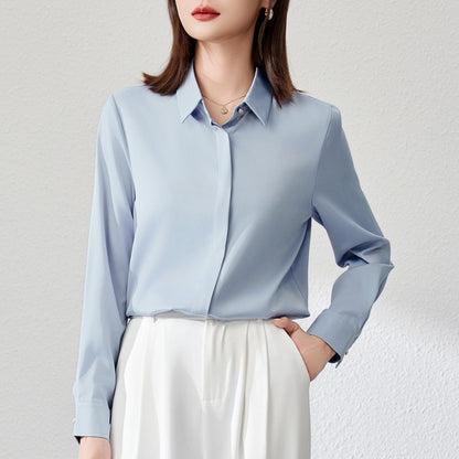 Elegantes Satinshirt