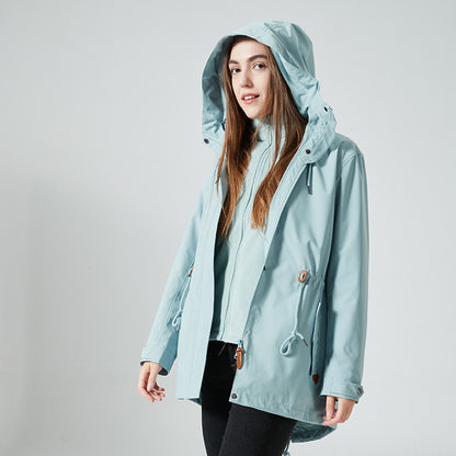 3-in-1 Damenjacke mit Kapuze
