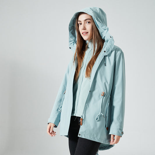 3-in-1 Damenjacke mit Kapuze