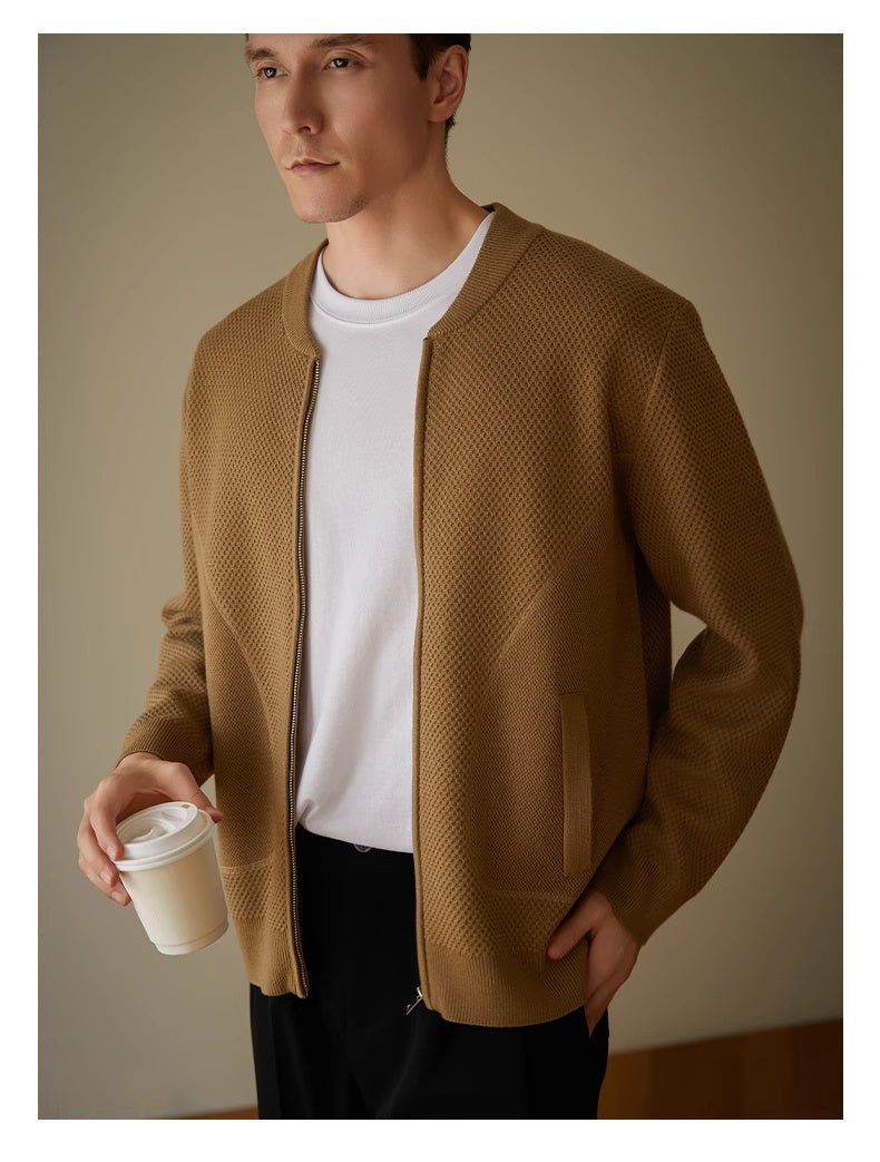 Herren Strick-Cardigan mit Wollanteil – Lässig, warm & stylisch für Herbst und Winter