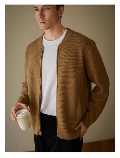 Herren Strick-Cardigan mit Wollanteil – Lässig, warm & stylisch für Herbst und Winter