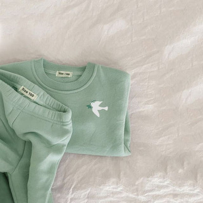2-teiliges Baby-Winterset – Pullover & Hose mit Stickerei