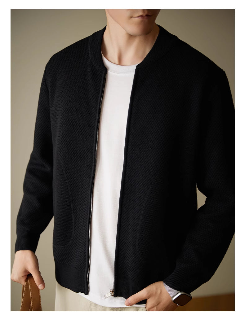 Herren Strick-Cardigan mit Wollanteil – Lässig, warm & stylisch für Herbst und Winter
