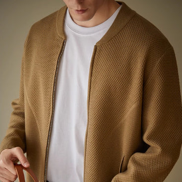 Herren Strick-Cardigan mit Wollanteil – Lässig, warm & stylisch für Herbst und Winter