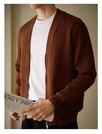 Strick-Cardigan mit V-Ausschnitt – Eleganter Style für kühle Tage