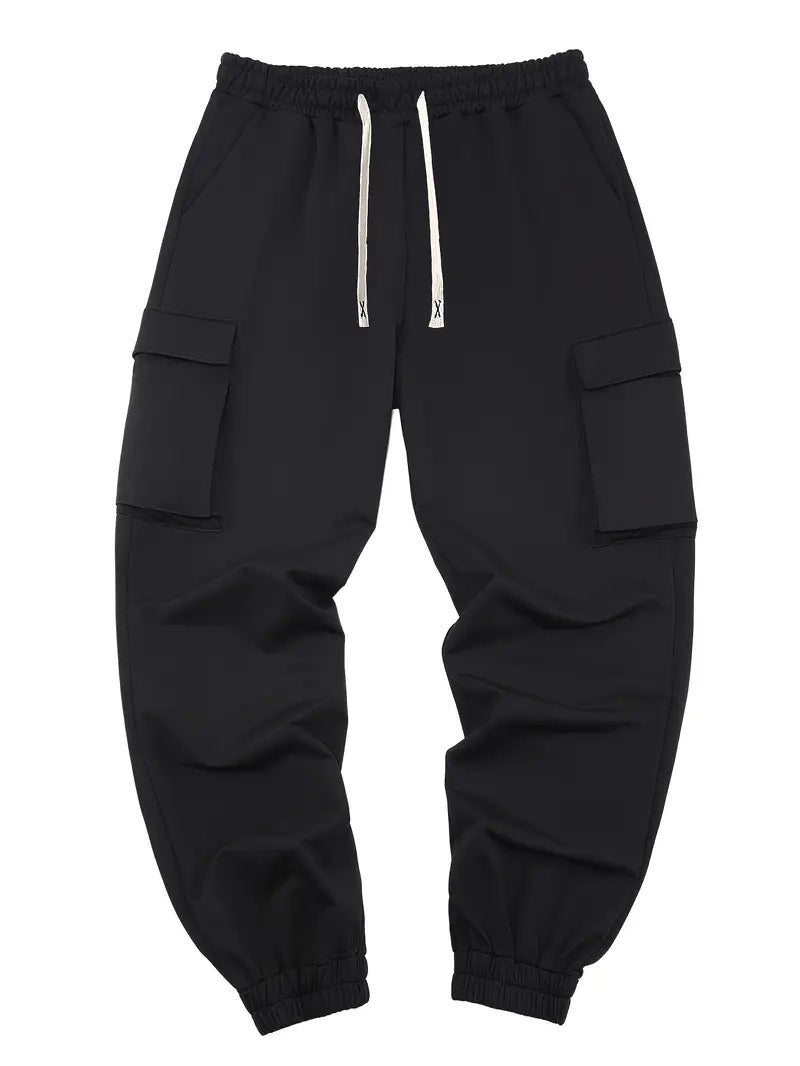 Herren Cargohose mit mehreren Taschen – Tapered Workwear Pants für Alltag & Freizeit