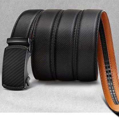 Herren Ledergürtel aus Echtleder – Automatikschließe aus Metall | Business & Casual Look