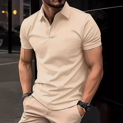Herren Sommerhemd mit Knopfleiste – Lässiges Kurzarmshirt in Uni-Farben | Ideal für Alltag & Freizeit