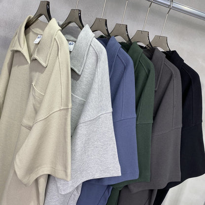 Herren Sommerhemd mit Reverskragen – Casual Kurzarmhemd im amerikanischen Stil