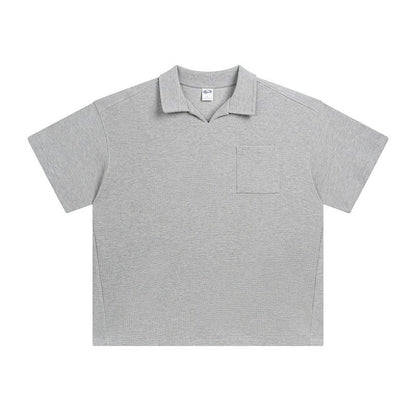 Herren Sommerhemd mit Reverskragen – Casual Kurzarmhemd im amerikanischen Stil