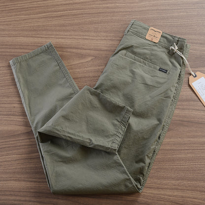 Sommer Herren Slim Fit Jogger – Atmungsaktive Hose mit elastischem Bund