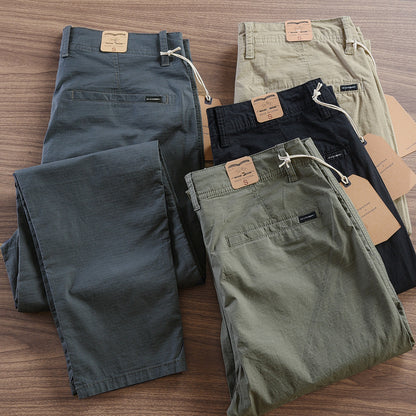 Sommer Herren Slim Fit Jogger – Atmungsaktive Hose mit elastischem Bund