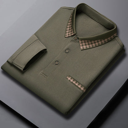 Longshirt für Herren – Casual Dad Look in Unifarben