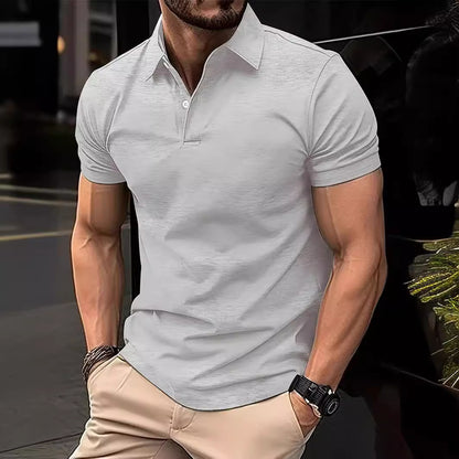 Herren Sommerhemd mit Knopfleiste – Lässiges Kurzarmshirt in Uni-Farben | Ideal für Alltag & Freizeit