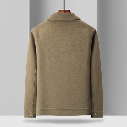 Herren Wollmantel mit Umlegekragen – Plus Size | Klassischer Wintermantel in großen Größen