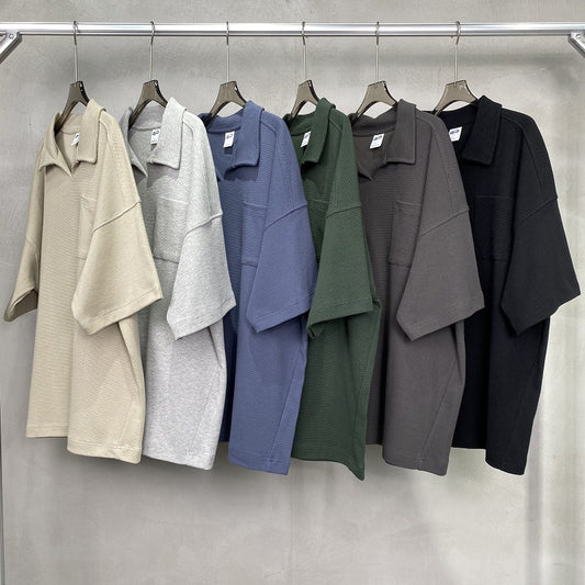 Herren Sommerhemd mit Reverskragen – Casual Kurzarmhemd im amerikanischen Stil