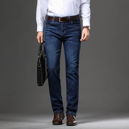 Herren Stretch Business-Jeans – Lockerer Sitz, Große Größen – Elegant & Bequem für Herbst & Winter