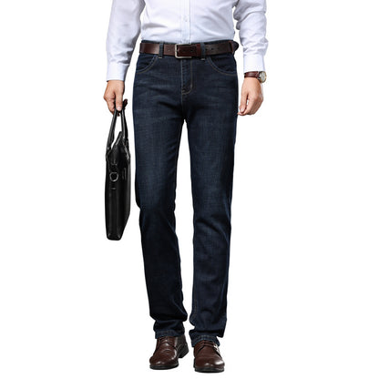 Herren Stretch Business-Jeans – Lockerer Sitz, Große Größen – Elegant & Bequem für Herbst & Winter