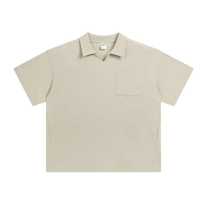 Herren Sommerhemd mit Reverskragen – Casual Kurzarmhemd im amerikanischen Stil