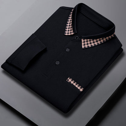 Longshirt für Herren – Casual Dad Look in Unifarben