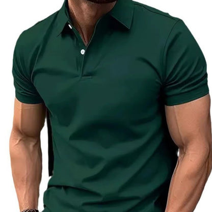 Herren Sommerhemd mit Knopfleiste – Lässiges Kurzarmshirt in Uni-Farben | Ideal für Alltag & Freizeit