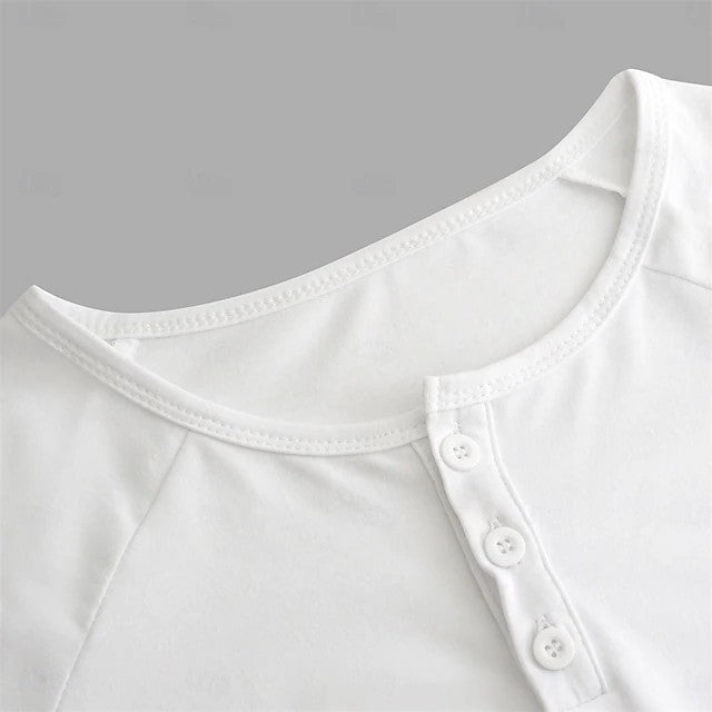 Herren Langarmshirt mit Henley-Kragen – Bequemes Basic Longsleeve aus Baumwolle – Ideal für Alltag & Freizeit