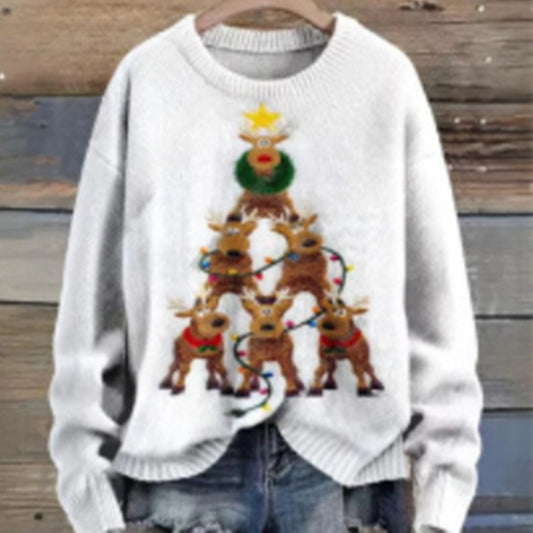 Weihnachts-Pullover Rentier
