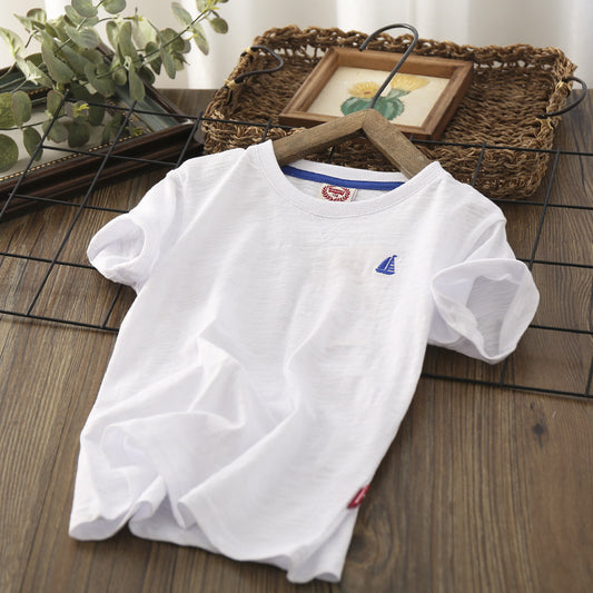Leichtes Basic-T-Shirt für Kinder – ideal für warme Tage