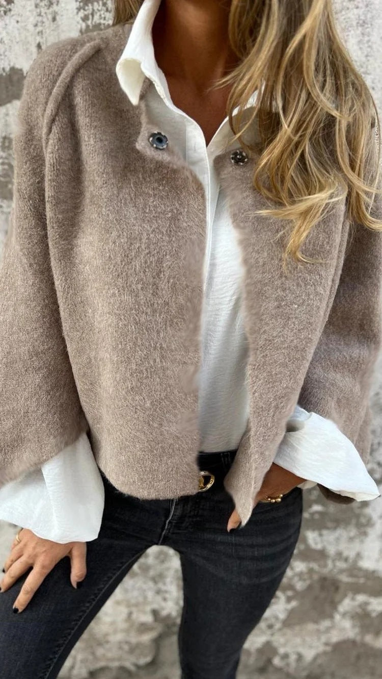 Cashmere-Look Batwing-Cardigan