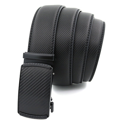 Herren Business Gürtel mit Automatikschließe – Eleganter Twill-Verschluss & hochwertiges Design