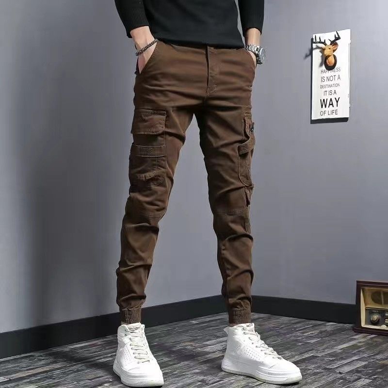 Herren Slim Fit Jeans in Kaffee-Braun – Elastisch & Robust – Alltagstauglich & Stylisch