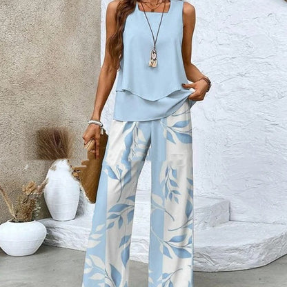 Leichtes Print-Zweiteiler-Set