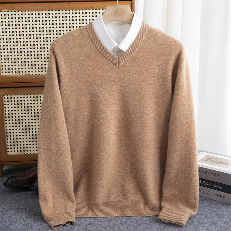 Halbhoher Herren-Strickpullover aus Wollmischung – Warm, elegant & zeitlos