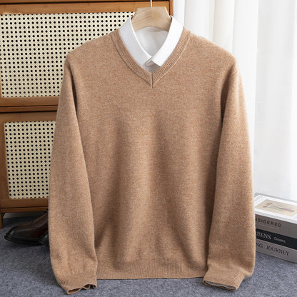 Halbhoher Herren-Strickpullover aus Wollmischung – Warm, elegant & zeitlos