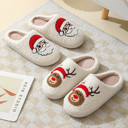 Weihnachts-Hausschuhe – Santa Furry Slippers | Unisex / Warm & Cozy