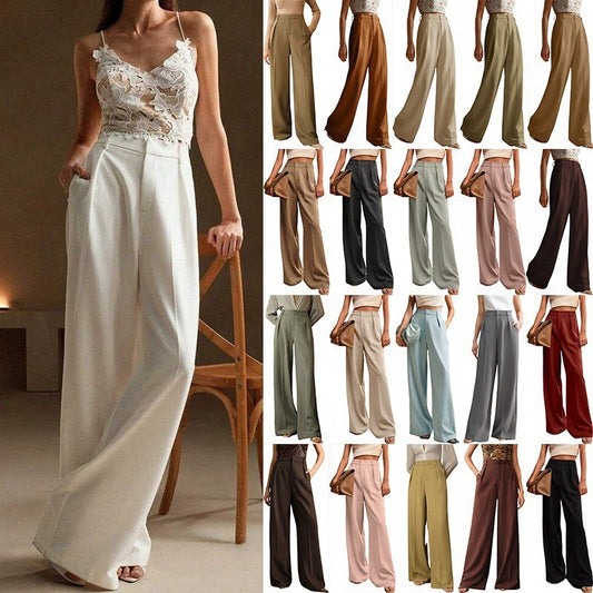 Weite Damen-Hose mit geradem Bein