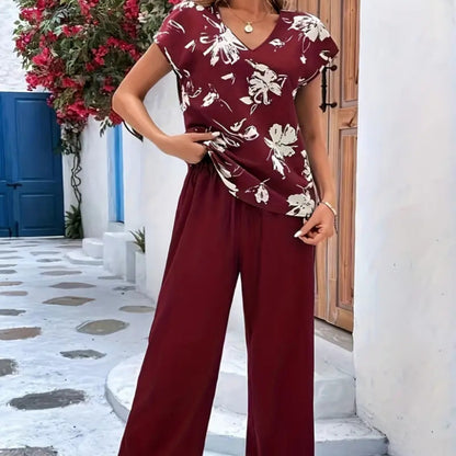 Modisches Zweiteiler-Set mit Print