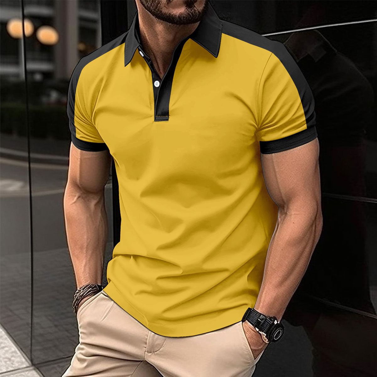 Herren Sommer Polo Shirt – Kurzarm, Business Casual, atmungsaktiv & elegant