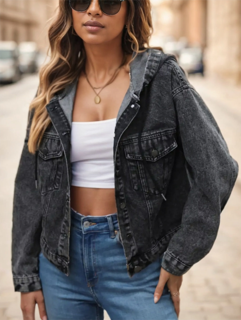 Damen Jeansjacke – Zeitlos, Stylisch & Vielseitig kombinierbar