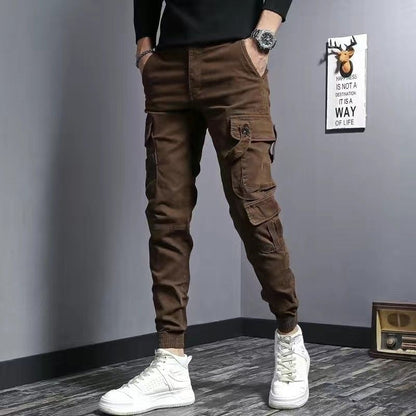 Herren Slim Fit Jeans in Kaffee-Braun – Elastisch & Robust – Alltagstauglich & Stylisch