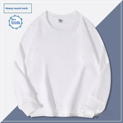 Schlichter Herren Hoodie mit Rundhalsausschnitt