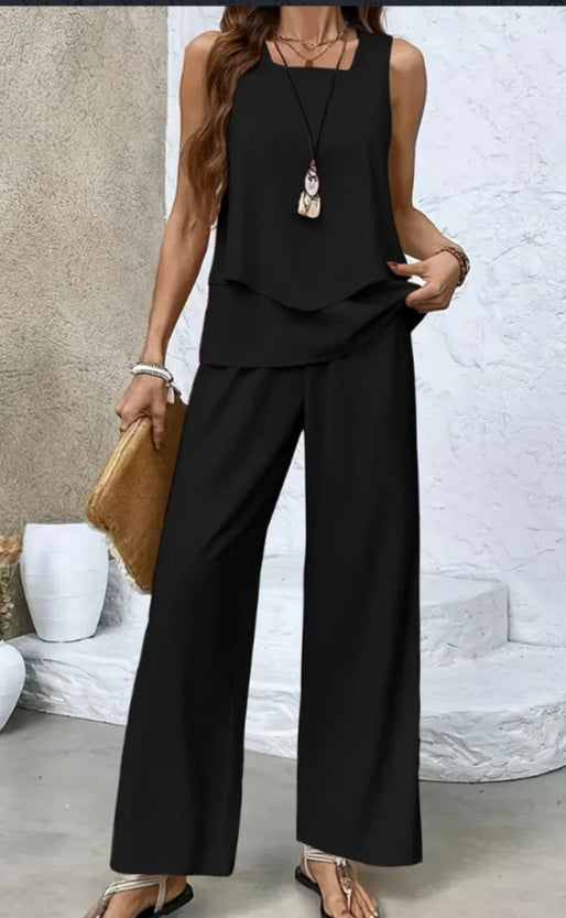 Leichtes Print-Zweiteiler-Set